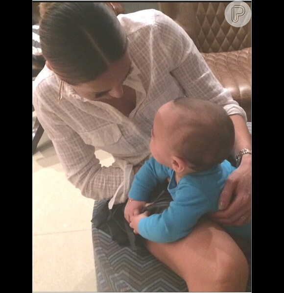 Maternidade aflorando: Sabrina Sato sempre publica fotos com seu sobrinho, Felipe, no Instagram