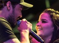 Fernando Zor mostra fotos com Maiara em telão em show: 'Produção quer me casar'