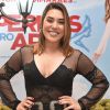 Naiara Azevedo apostou em look all black para prestigiar pré-estreia do filme 'De Pernas pro Ar 3' nesta segunda-feira, 1 de abril de 2019