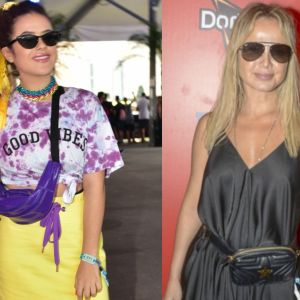 Eliana e Maisa Silva se encontraram no Lollapalooza deste sábado, 6 de abril de 2019