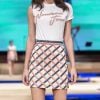 Minas Trend: xadrez colorido bordado à mão e t-shirt para um look casual