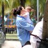 Daniella Sarahyba encheu sua filha caçula de beijos