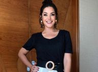 Thais Fersoza deixa pernas à mostra em look e aprova visual: 'Afinou e alongou'