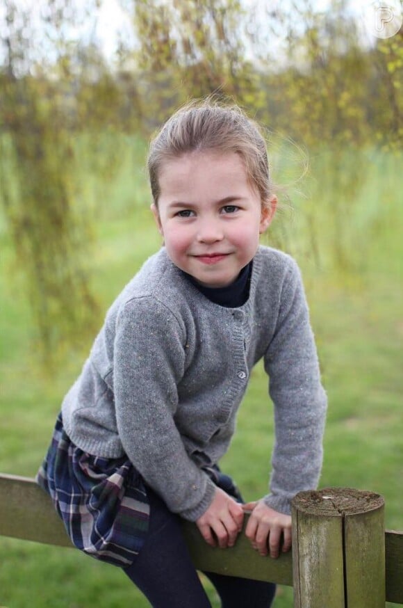 Príncipe Harry e Meghan Markle comentaram na foto da Princesa Charlotte
