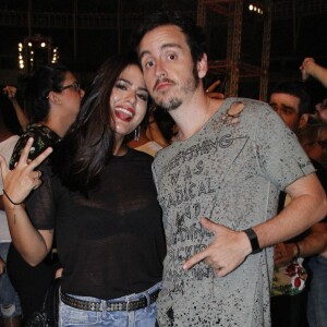 Antônia Morais e Wagner Santisteban no show da banda Los Hermanos no Maracanã