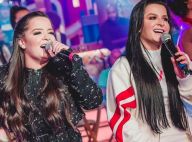 Match fashion! Maiara e Maraisa combinam blazer de alfaiataria em look de show