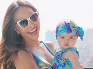 Sabrina Sato combina estampa de look praia com a filha, Zoe: 'Coladinhas'