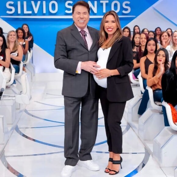 Patricia Abravanel falou para Silvio Santos que, se dependesse dela, viriam mais netos