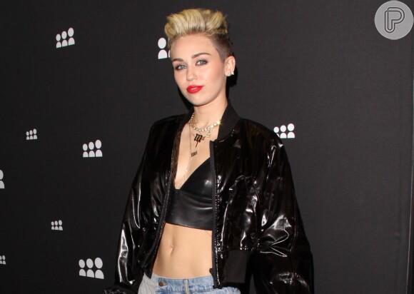 Cabelo tapered hair com volume no alto de Miley Cyrus