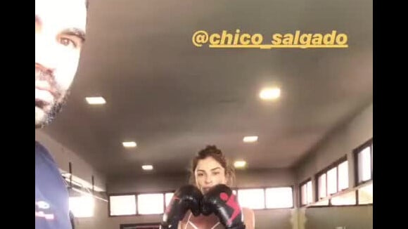 Grazi Massafera treina com Chico Salgado