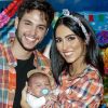 Jade Seba e Bruno Guedes fizeram festa junina para comemorar o primeiro mêsversário do filho, Zion