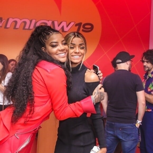 Ludmilla e namorada, Brunna Gonçalves, participam do after party do prêmio MIAW MTV 2019