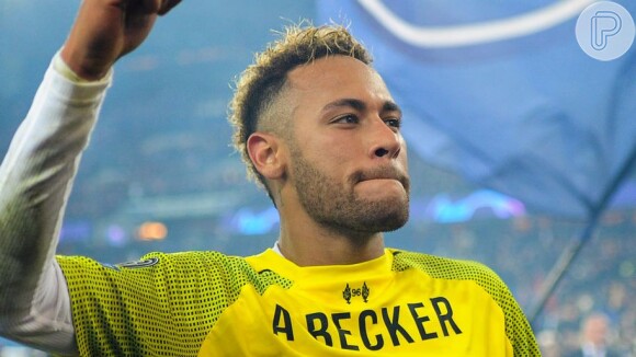 Neymar foi ao Maracanã neste domingo, 7 de julho de 2019, e vibrou com a vitória do Brasil na Copa América