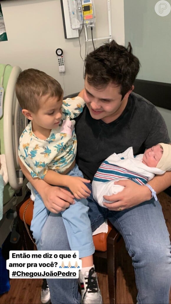 Filho caçula de Matheus e Paula Aires, João Pedro nasceu em março de 2019