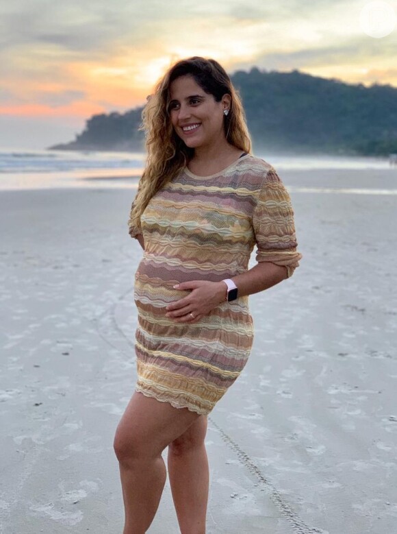Camilla Camargo já é mamãe! Joaquim, seu primeiro filho e do marido, Leonardo Lessa, nesta terça-feira, 23 de julho de 2019