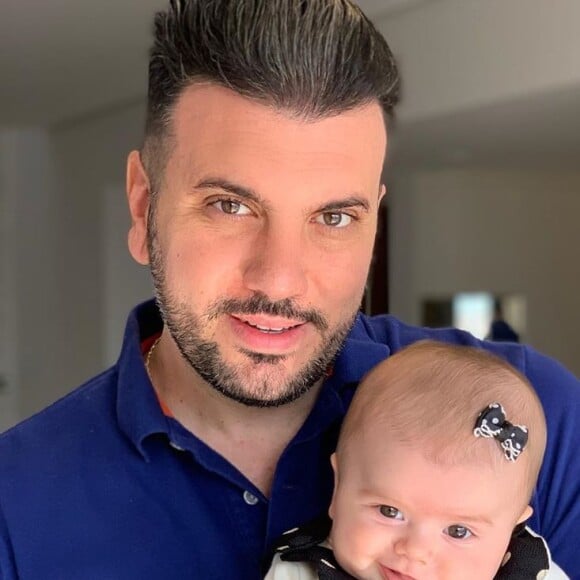 Semelhança entre Fábio da Lua e a filha, Liz, impressionou Thaeme Mariôto