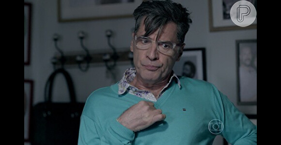 Paulo Betti interpreta o blogueiro Téo Pereira na trama das nove da TV Globo