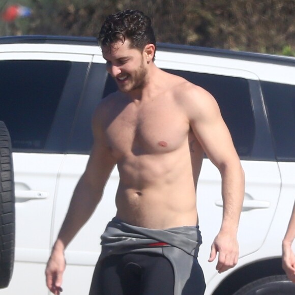 Klebber Toledo e Enzo Celulari se encontraram na Prainha, zona oeste do no Rio de Janeiro