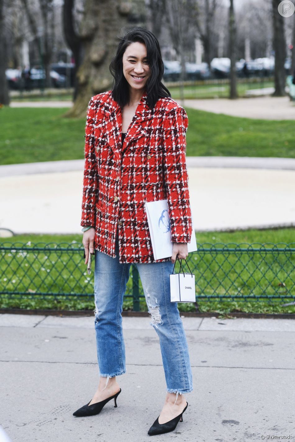 mule com calca jeans