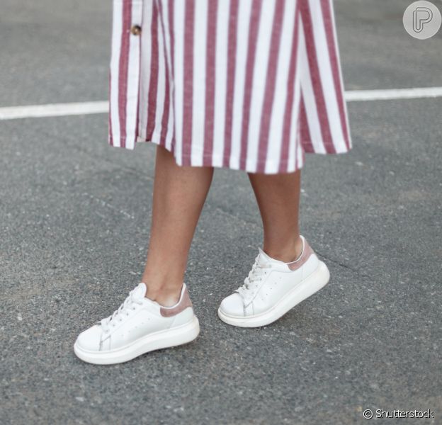 tenis branco feminino da moda 2019