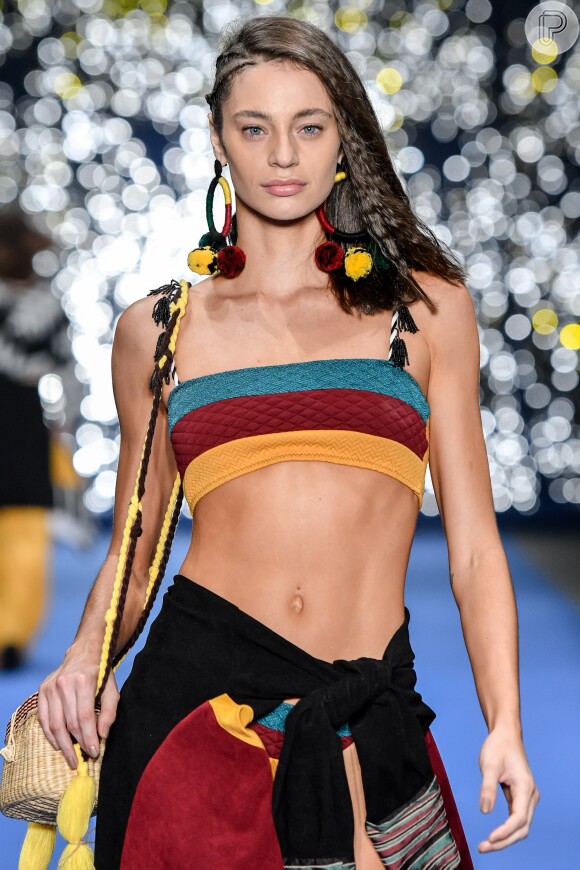 Na Semana de Moda de São Paulo, a marca Borana mostrou biquínis estruturados, com tecidos mais grossinhos e com pegada artesanal