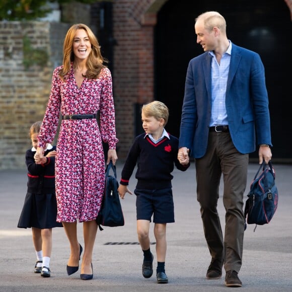 Kate Middleton leva 1º dia da filha na escola junto com Príncipe William e filho mais velho nesta quinta-feira, dia 05 de setembro de 2019