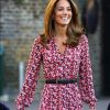 Kate Middleton usa vestido midi nesta quinta-feira, dia 05 de setembro de 2019