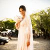 A estilista criou o vestido de noiva de Helena/ Luiza (Bruna Marquezine) na novela 'Em Família'