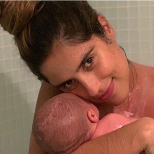 Camilla Camargo e o filho, Joaquim, foram até a casa de Zilu