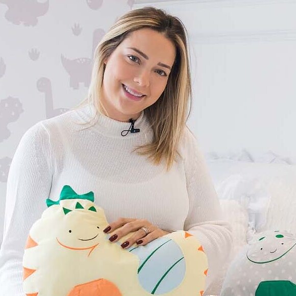 Carol Dantas teve ajuda de Davi Lucca para escolher o tema do quarto de Valentin