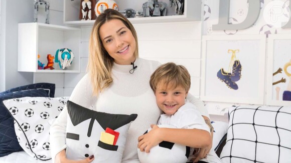 Filho de Neymar e Carol Dantas, Davi Lucca, de 8 anos, apareceu com o irmãozinho, Valentin, nascido neste sábado, 14 de setembro de 2019