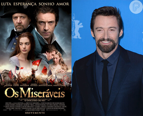'Os Miseráveis' é a primeira indicação ao Oscar para Hugh Jackman que estpa concorrendo como Melhor Ator