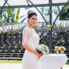 Novela 'Órfãos da Terra': vestido de noiva de personagem de Carol Castro tem shape fluido em casamento com papel de Bruno Cabrerizo