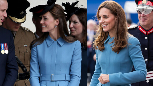 Kate Middleton veste look azul pela 4ª vez; primeiro uso foi há 5 anos. Veja fotos do evento nesta quinta-feira, dia 26 de setembro de 2019