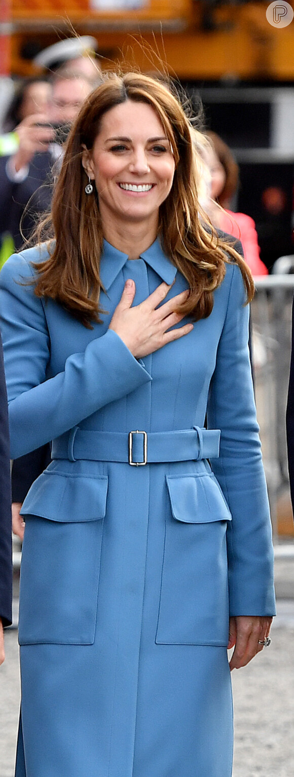 Kate Middleton apostou em uma combinação mais discreta para o evento deste ano