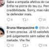 Bruna Marquezine respondeu críticas e ofensas em seu Twitter após vídeo de beijo