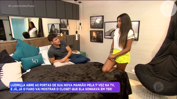 Ludmilla contou em entrevista ao programa 'A Hora do Faro' que gosta de dormir à vontade: 'Pelada ou de calcinha'