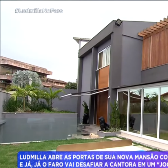 Ludmilla exibe o jardim de inverno de sua mansão