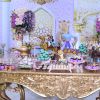 Festa de aniversário de neta de Roberto Carlos contou com mesa de doces bem grande e temática nesta sexta-feira, dia 25 de outubro de 2019