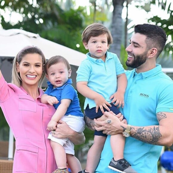 Gusttavo Lima por causa dos filhos, Gabriel e Samuel, vai reduzir a agenda em 2020