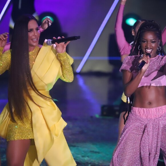 Ivete Sangalo dividiu o palco com Iza no Prêmio Multishow