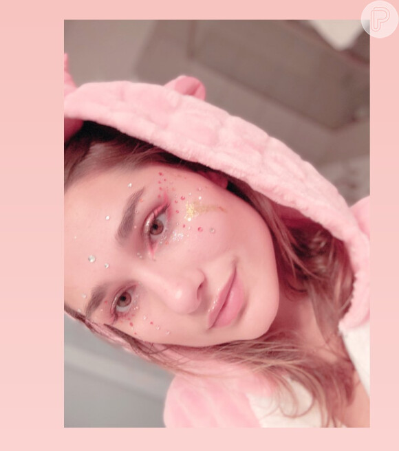 Sasha Meneghel postou uma selfie fantasiada de unicórnio