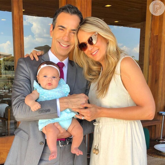 Manuella, de 4 meses, é a primeira filha de Ticiane Pinheiro e Cesar Tralli