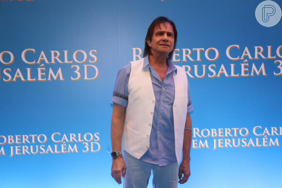 Roberto Carlos participou da première de seu novo projeto audiovisual, o filme 'Roberto Carlos em Jerusalém 3D'
