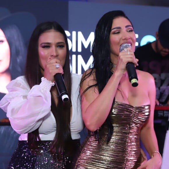 Simone e Simaria, Luísa Sonza, Vitão e outros famosos na festa da gravadora Universal Music, realizada no hotel Nacional em São Conrado, zona sul do Rio de Janeiro, na noite desta segunda-feira, 09 de dezembro de 2019
