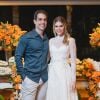 Bárbara Evans e Gustavo Theodoro realizaram uma festa de noivado no sábado, 14 de dezembro de 2019