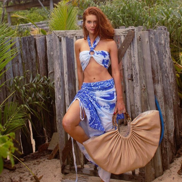 Marina Ruy Barbosa posta foto de biquíni na praia com marido, Xande Negrão, nesta terça-feira, dia 31 de dezembro de 2019