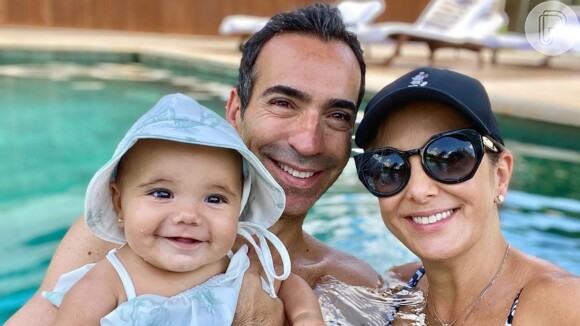 Ticiane Pinheiro curtiu último dia do ano com o marido, Cesar Tralli, e a filha caçula nesta terça-feira, 31 de dezembro de 2019