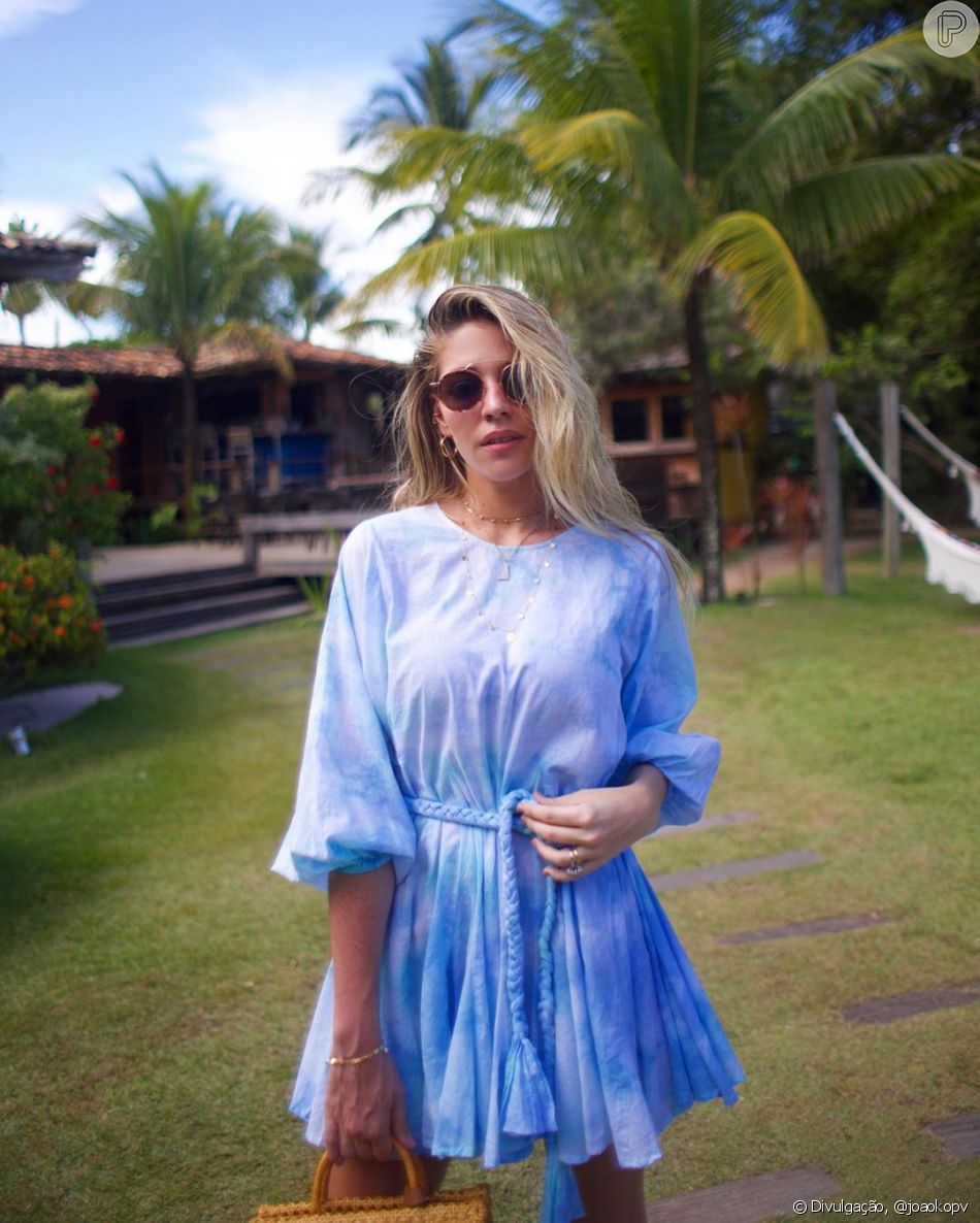 vestido azul tie dye