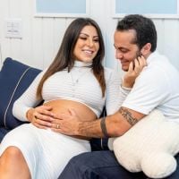 Andressa Ferreira se surpreende com corpo após gravidez: 'Tinha 4kg aqui dentro'